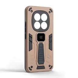 Чехол для Xiaomi Redmi Note 15 Pro Plus 5G Poco M8 Pro 5G, Proover, коричневый, с подставкой и магнитом, противоударный, ударопрочный, бронированный, панель-накладка, защита всего корпуса, термополиуретан (TPU) + поликарбонат (PC) - мініатюра 2