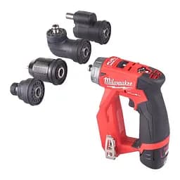 Дриль-шуруповерт акумуляторний безщітковий MILWAUKEE, M12 FDDXKIT-0X, 34Нм (каркас, 4 насадки) - мініатюра 4