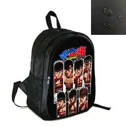 Рюкзак міський/шкільний 38×28 см з принтом Аніме Hajime no Ippo два відділення, дитячий, підлітковий, чоловічий, жіночий (4105)