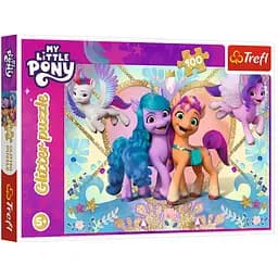 Пазл Trefl глітерний Подружки Мій маленький поні 100 ел. (14831)