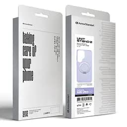 Противоударный чехол-панель для Samsung Galaxy S26 Ultra 5G, Unit Stand2, фиолетовый, силикон + поликарбонат, защита всего корпуса, с подставкой, поддержка магнитных держателей и беспроводной зарядки (MagSafe), ArmorStandart (ARM89963) - мініатюра 6