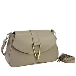 Кросбоді жіноче шкіряне бежеве Firenze Italy F-IT-3000B