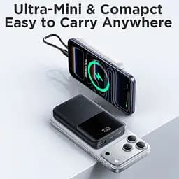Універсальна мобільна батарея Joyroom 10000mAh 22,5W PD,QC3.0 2xUSB-A Micro USB USB-C In/Out Black (JR-QP191) - мініатюра 2