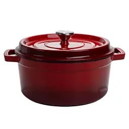 Кастрюля чугунная 3.5 л эмалированная Ø24 см чугунная кастрюля с крышкой для всех разновидностей плит.