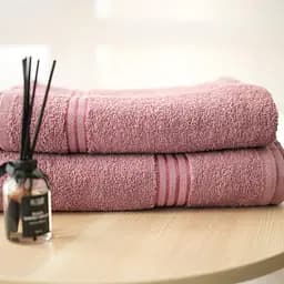 Набір махрових рушників для ванної LeLit 70x140 см + 50х90 см пурпуровий (le2000000309767)