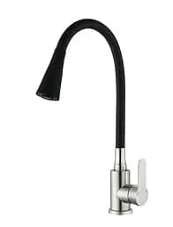 Смеситель для кухни Mixxus DAX-011 с силиконовым изливом MI6559 Нержавеющая сталь