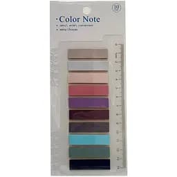 Закладка з лінійкою Bambi stick Notes 2 в 1 Р80-5 різнокольорові
