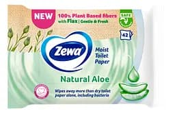 Вологий туалетний папір Zewa Aloe Vera Moist 42 шт. - мініатюра 2