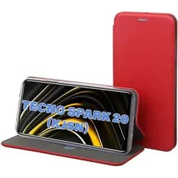 Чехол-книжка BeCover Exclusive для Tecno Spark 20 (KJ5n) Red (711240)