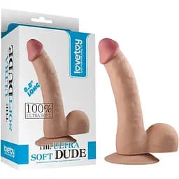 Вагинальный фаллоимитатор Lovetoy The Ultra Soft Dude 20 см телесный