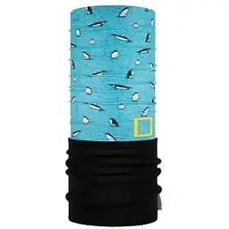 Шарф-труба детская (8-12) Buff Polar, Colding Blue Черный-Бирюзовый