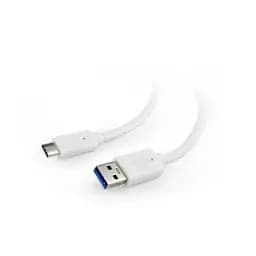 Кабель USB AM-Type-C, 10 см, белый, Cablexpert, 3A (CCP-USB3-AMCM-W-0.1M)