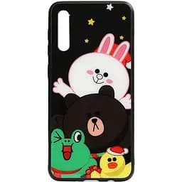 Чехол-накладка Toto Cartoon Print Glass Case Samsung Galaxy A30s/A50/A50s Line friends all about