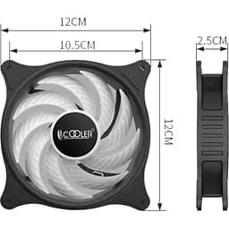 Кулер до корпусу PcCooler FX-120-3 - мініатюра 6