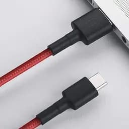 Кабель дата та зарядний Xiaomi Mi оригінал Type-C Braided SJV4110GL в обплетенні червоний - мініатюра 7