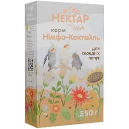 Корм для средних попугаев Лорі Нектар Нимфа-Коктейль полнорационный 500 г
