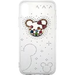 Чохол-накладка Toto TPU case with stones iPhone X Mouse Transparent