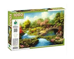 Пазлы Энергия+ Каменный мост в саду, 1000 элементов, 84979