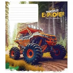 Тетрадь общая Школярик Star Super Monster в клетку 12 листов 30 шт. (012-3293K)