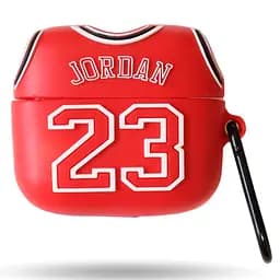 Силіконовий футляр Brand для навушників AirPods 3 + карабін Jordan Red