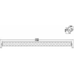 Автофара Belauto Cree Combo LED світлодіодна 24х10W (BOL2410C) - мініатюра 2
