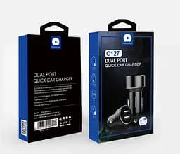 Автомобільний зарядний пристрій WUW C127 2USB 2.4A Чорний - мініатюра 2