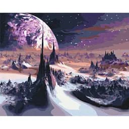 Картина по номерам Brushme Космические пейзажи 40x50 см