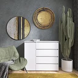 Комод Еверест КЛ-3 Лайт (телескопічні) 105х38х93 см Німфея Альба (EVR-4644)