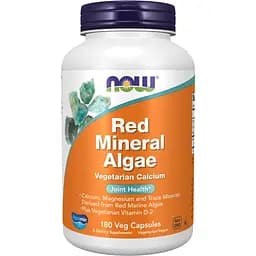 Кальций Now Foods Red Mineral Algae 180 капсул