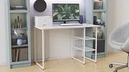 Комп'ютерний стіл Ferrum-decor Кевін 75x120x60 білий ДСП Білий 16мм (FRD-101249) - мініатюра 3