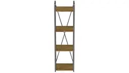 Етажерка 4/34 Ferrum-decor Серії Коннект 120x34x28 сірий ДСП Дуб Артізан 16мм (FRD-104285) - мініатюра 7