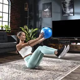 Фітбол Hop-Sport 25см блакитний - мініатюра 3