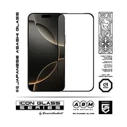 Захисне 3D скло для Apple iPhone 17 Pro, Icon 3D, загартоване, 9H, загартоване скло, повне проклеювання, протиударне, глянсове з олеофобним покриттям, на весь екран, сумісне з чохлами, проста установка, ArmorStandart (ARM86411) - мініатюра 2