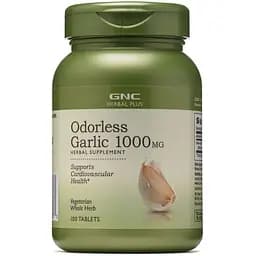 Натуральна добавка GNC Herbal Plus Odorless Garlic 1000 mg 100 таблеток