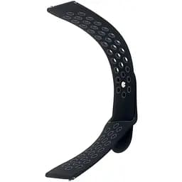 Ремінець Nike Sport 22 мм Watch Gear S3/Xiaomi Amazfit Чорний/Сірий S