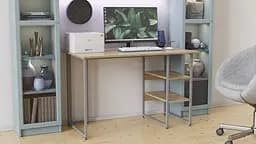 Комп'ютерний стіл Ferrum-decor Кевін 75x120x70 сірий ДСП Дуб Сонома 16мм (FRD-101748) - мініатюра 3