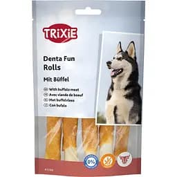 Ласощі для собак Trixie Denta Fun Паличка для чищення зубів з м'ясом буйвола 12 см 5 шт. 70 г