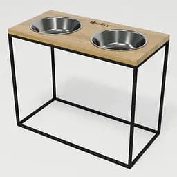 Hollky Base XL40 — миски на підставці для великих собак (2 × 1,8 л, висота 40 см) - мініатюра 2