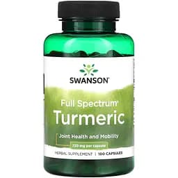 Натуральна добавка Swanson Full Spectrum Turmeric 720 мг 100 капсул