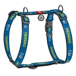 Шлея для собак анатомічна Waudog Nylon Патрон S, синій (320-4025)