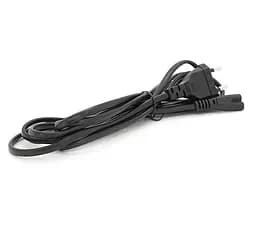 Кабель живлення Voltronic 2PIN Powercord IEC-C7 CEE 7/16 Black 1m - мініатюра 2