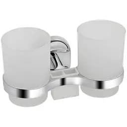 Стакан двойной Lidz (CRG)-114.04.02 с держателем зубных щеток