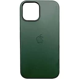 Шкіряний чохол Leather Case (AAA) з MagSafe and Animation для Apple iPhone 13 Pro (6.1) Sequoia Green