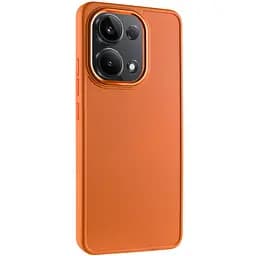 Чехол Epik TPU Bonbon Metal Style для Xiaomi Redmi Note 13 Pro 4G/Poco M6 Pro 4G Оранжевый/Papaya