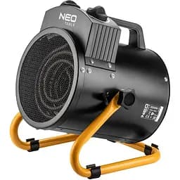 Теплова гармата Neo Tools електрична, 2кВт, 50м кв, 330м куб/год, нагрів. елемент - нерж. сталь, IPX4, чорний