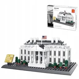 Конструктор Wange Архітектура 3D Білий дім The White house of Washington-USA 4214 3Д 773 деталі - мініатюра 7