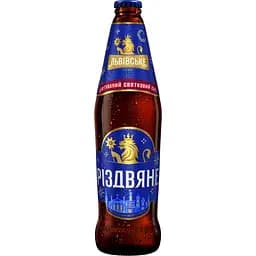 Пиво Львівське Рождественское, темное, 4,2%, 0,5 л (526951)
