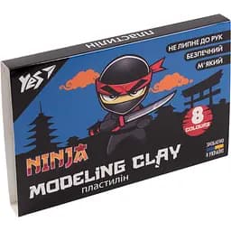 Пластилин Yes Ninja, 8 цветов, 160 г (540630)