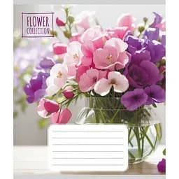 Зошит загальний "Квіткова композиція" Leader 048-600186L-5 в лінію, 48 аркушів (959060)
