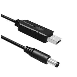 Кабель живлення USB to DC 5.5x2.5mm 9V 1.0m black ColorWay (CW-CBUD066-BK) - мініатюра 5